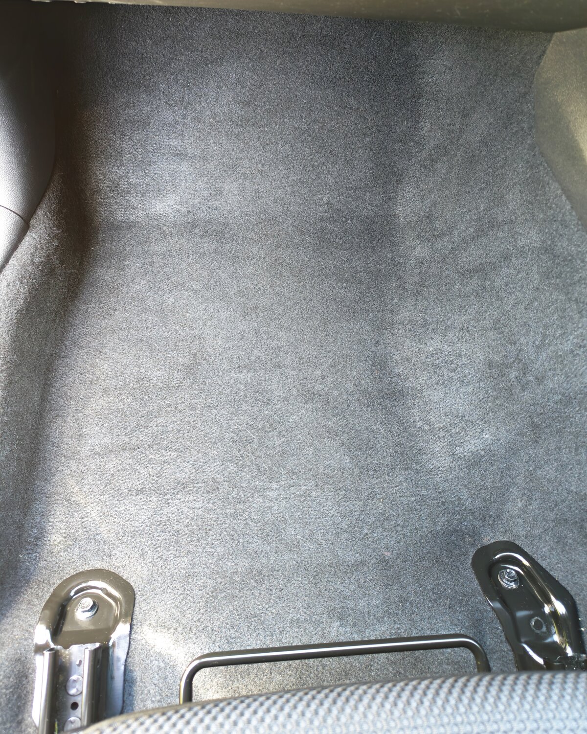 The same cabin carpet after cleaning